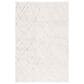 Safavieh Martha Stewart Lucia Shag MSR0727F 5"1" x 7"6" Light Grey and White Area Rug, , large
