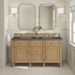 James Martin Vanities Lorelai 60" Double Vanity in Light Natural Oak with 3 cm Charcoal Soapstone Quartz Top, , large