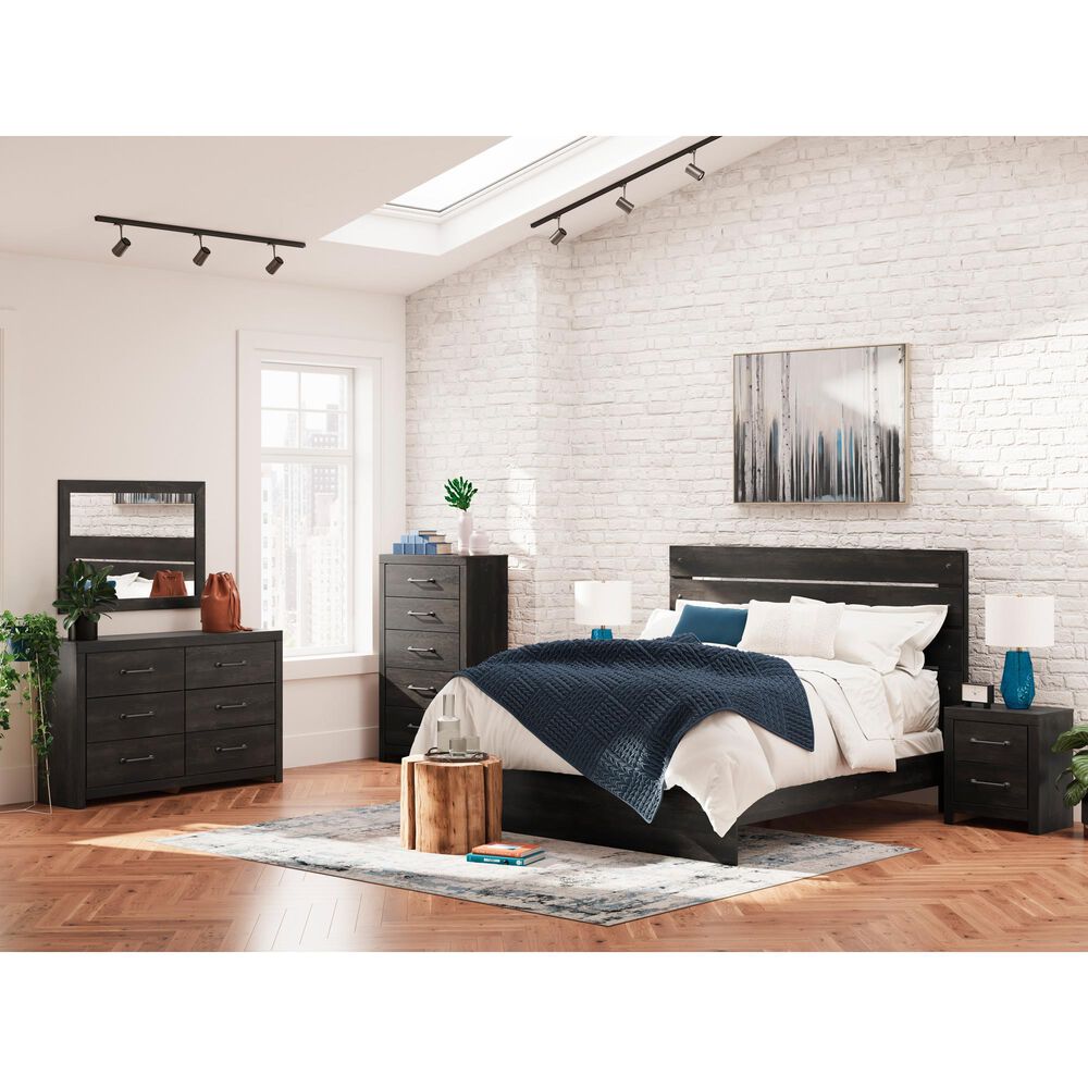 Ashley Hollivern 6-Drawer Dresser in Dark Gray, , large