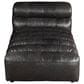 Moe"s Home Collection Ramsay Leather Chaise in Black, , large