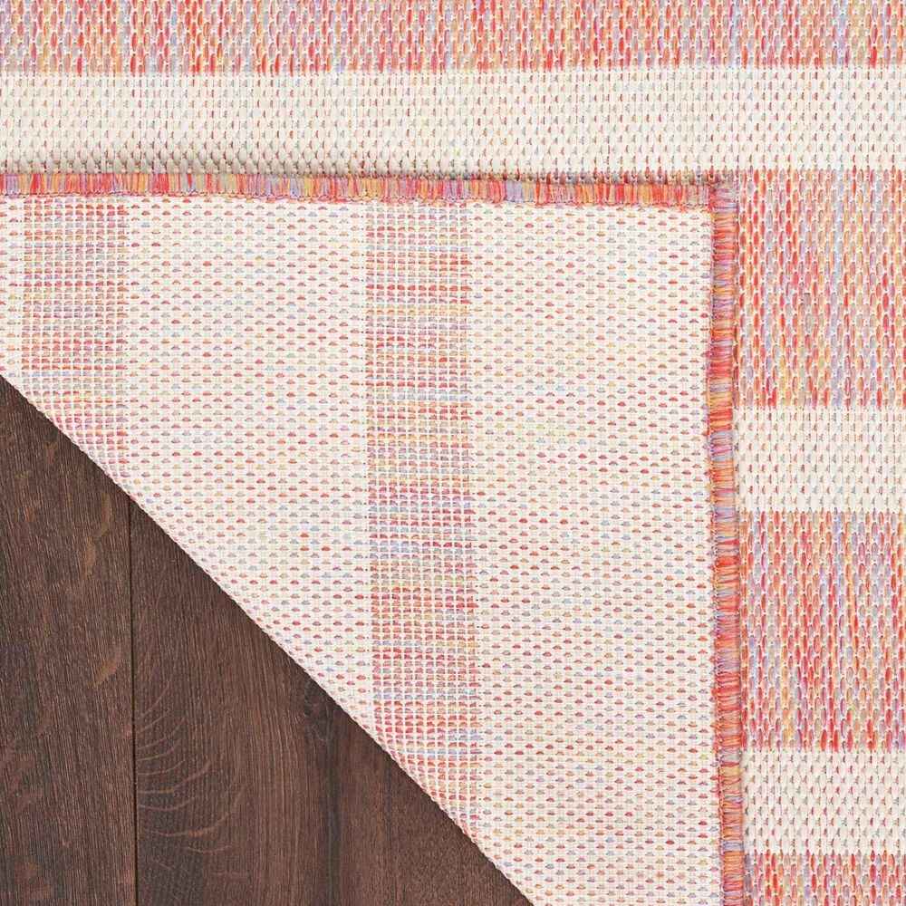 Nourison Positano POS03 Rainbow and Ivory 5&#39; x 7&#39; Indoor/Outdoor Area Rug, , large