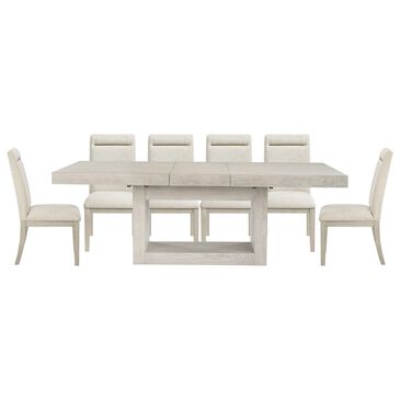 STEVE SILVER Garland 7-Piece Rectangular Dining Set in Greige, , large