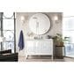 James Martin Vanities Athens 48" Single Bathroom Vanity in Glossy White with 3 cm Eternal Jasmine Pearl Quartz Top and Rectangular Sink, , large