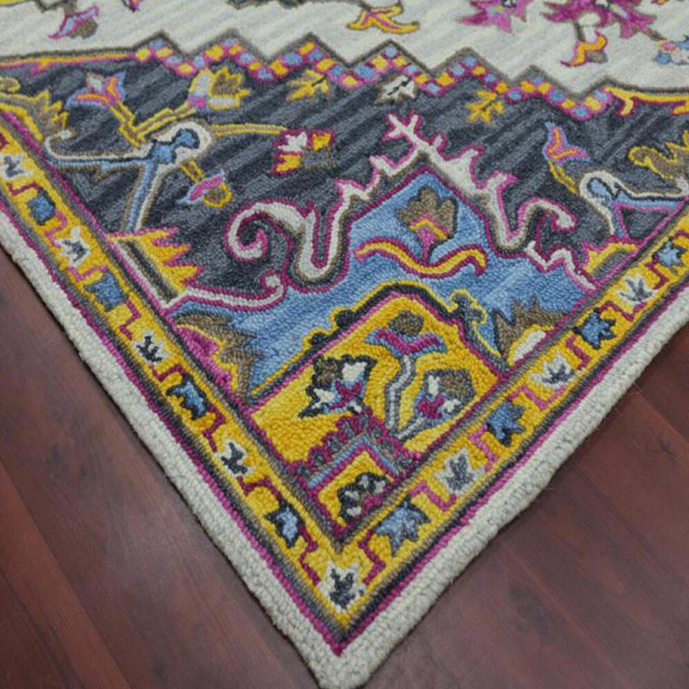 Amer Rugs Boho 8&#39; x 11&#39; Yellow and Pink Area Rug, , large
