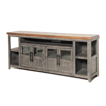 Meximuebles Taylor 70" TV Console in Rustic Gray, , large