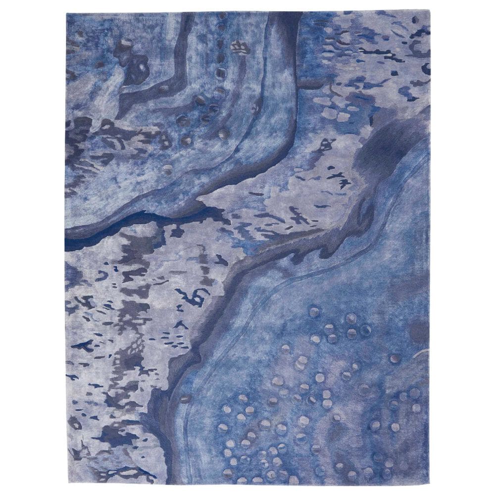 Nourison Prismatic PRS05 7"9" x 9"9" Blue Area Rug, , large