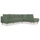 Porter Designs Ablina 2-Piece Sectional with Right-Facing Chaise in Eucalyptus, , large