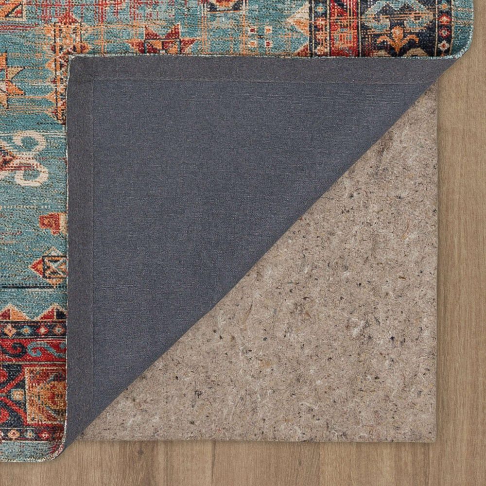 Karastan Zula Mombasa 8&#39; x 10&#39; Aquamarine Area Rug, , large