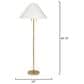Jamie Young Hartwell Rattan Floor Lamp in Antique Brass, , large
