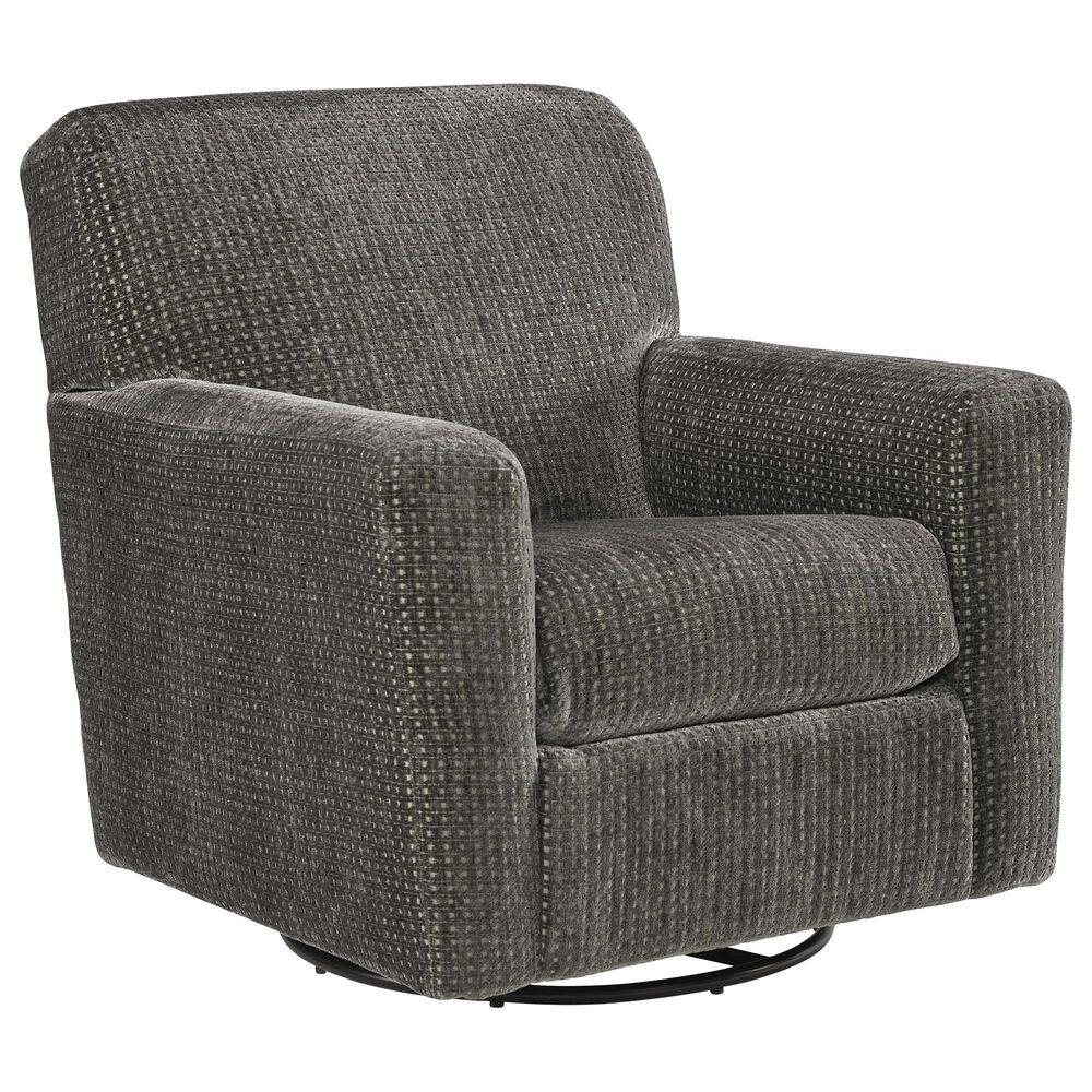 Ashley Herstow Swivel Glider Chair in Charcoal, , large
