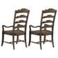 Hooker Furniture Hill Country Arm Chair in Timeworn Saddle Brown (Set of 2), , large
