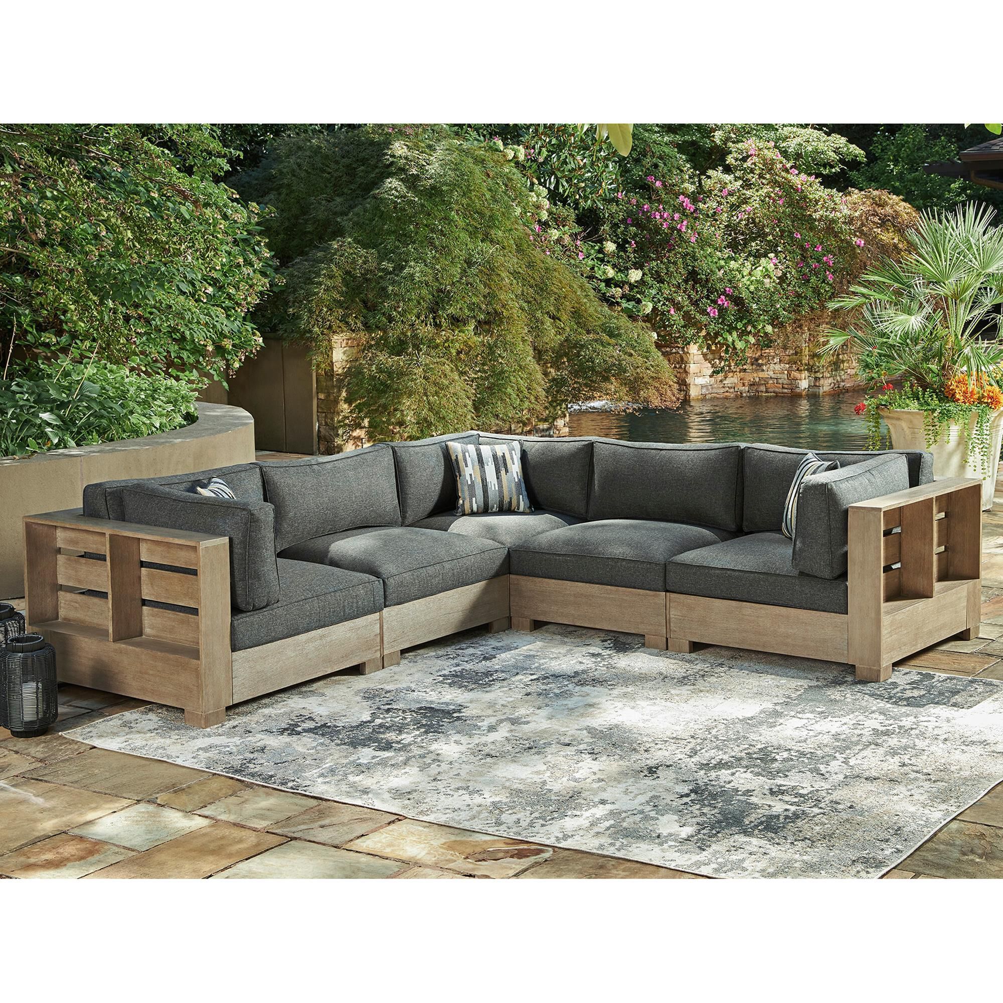 Outdoor sectional discount large