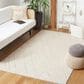 Safavieh Martha Stewart Lucia Shag MSR0727F 4" x 6" Light Grey and White Area Rug, , large