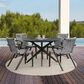 Blue River Nabila Outdoor Dining Chair with Gray Rope in Dark Earth (Set of 2), , large
