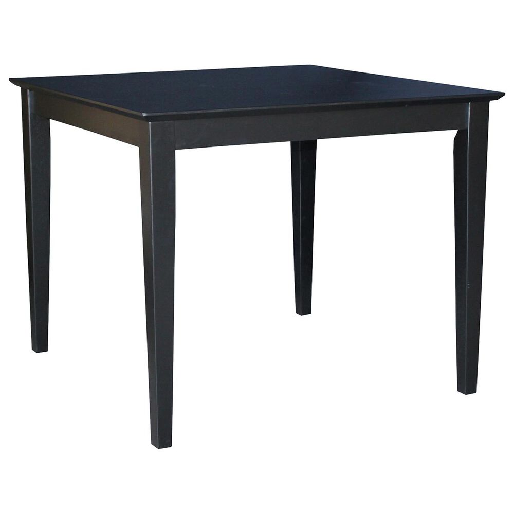International Concepts Square Dining Table with Shaker Legs in Black - Table Only, , large