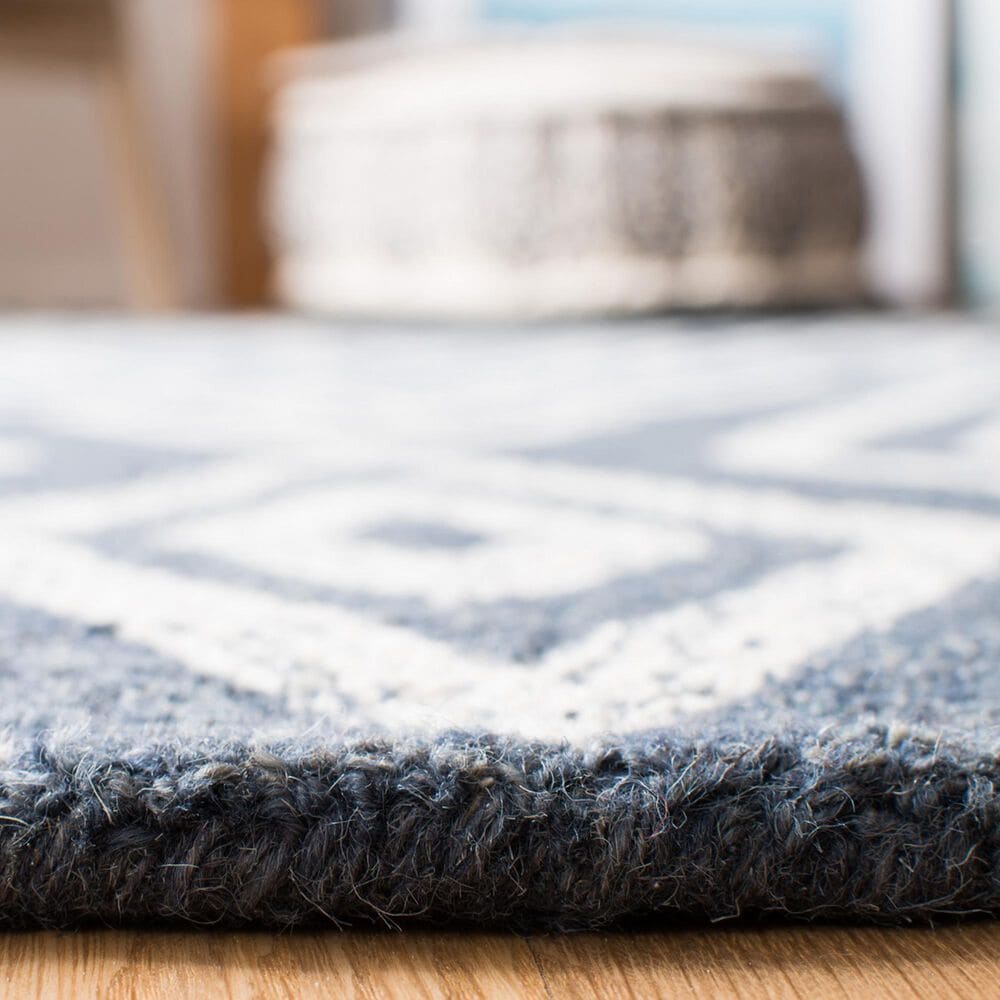 Safavieh Micro-Loop 2&#39;3&quot; x 7&#39; Navy and Blue Runner, , large
