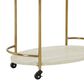 Ashley Tarica Bar Cart in Cream and Gold, , large