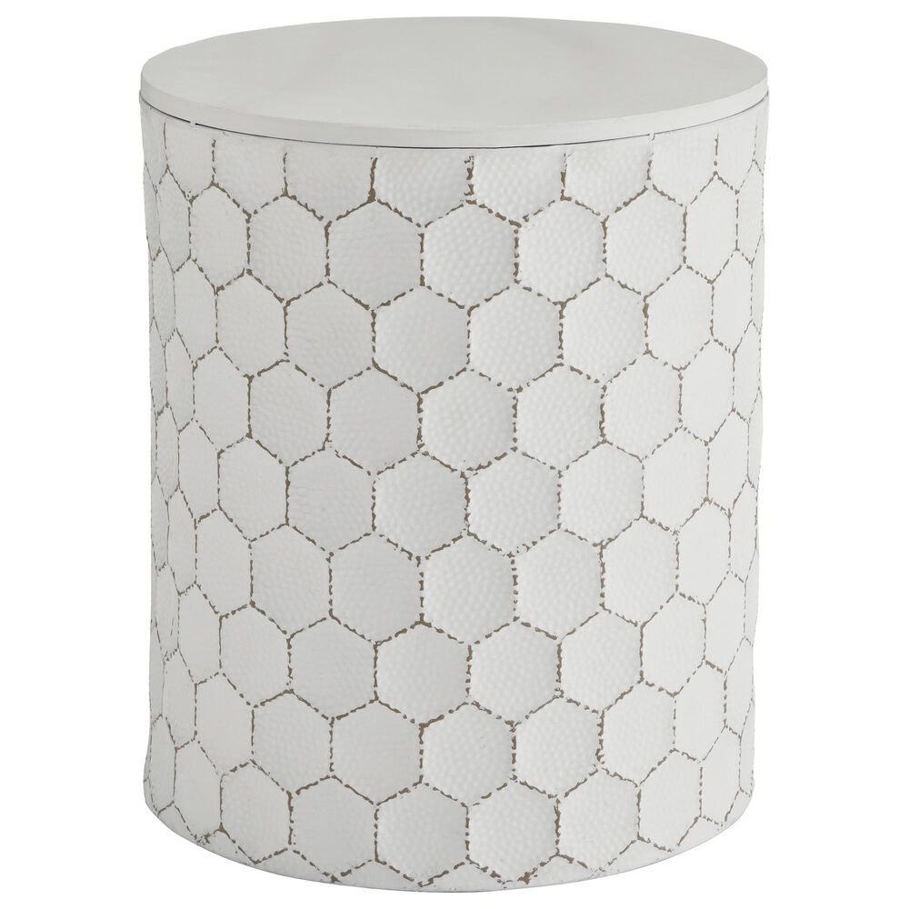 Ashley Polly Accent Table in White, , large