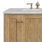 James Martin Vanities Laurent 72" Double Bathroom Vanity in Light Natural Oak with 3 cm Lime Delight Quartz Top and Rectangular Sinks, , large
