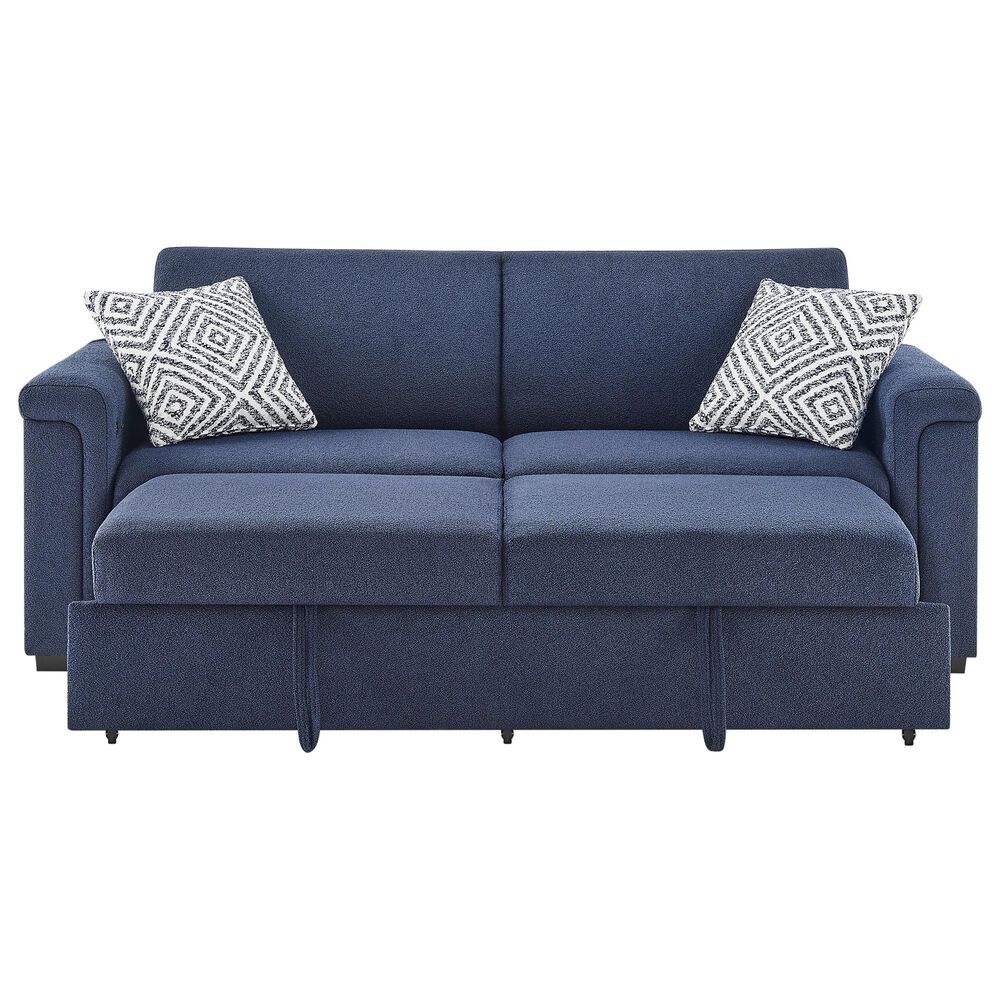 Modern Market Pull-out Sofa Bed in Navy, , large