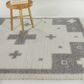 Balta Rugs Mina 7"10" x 10" Grey Area Rug, , large