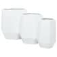 Maple and Jade Hexagon Planter in Satin White (Set of 2), , large