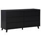 Ashley Danziar 6-Drawer Dresser in Matte Black, , large