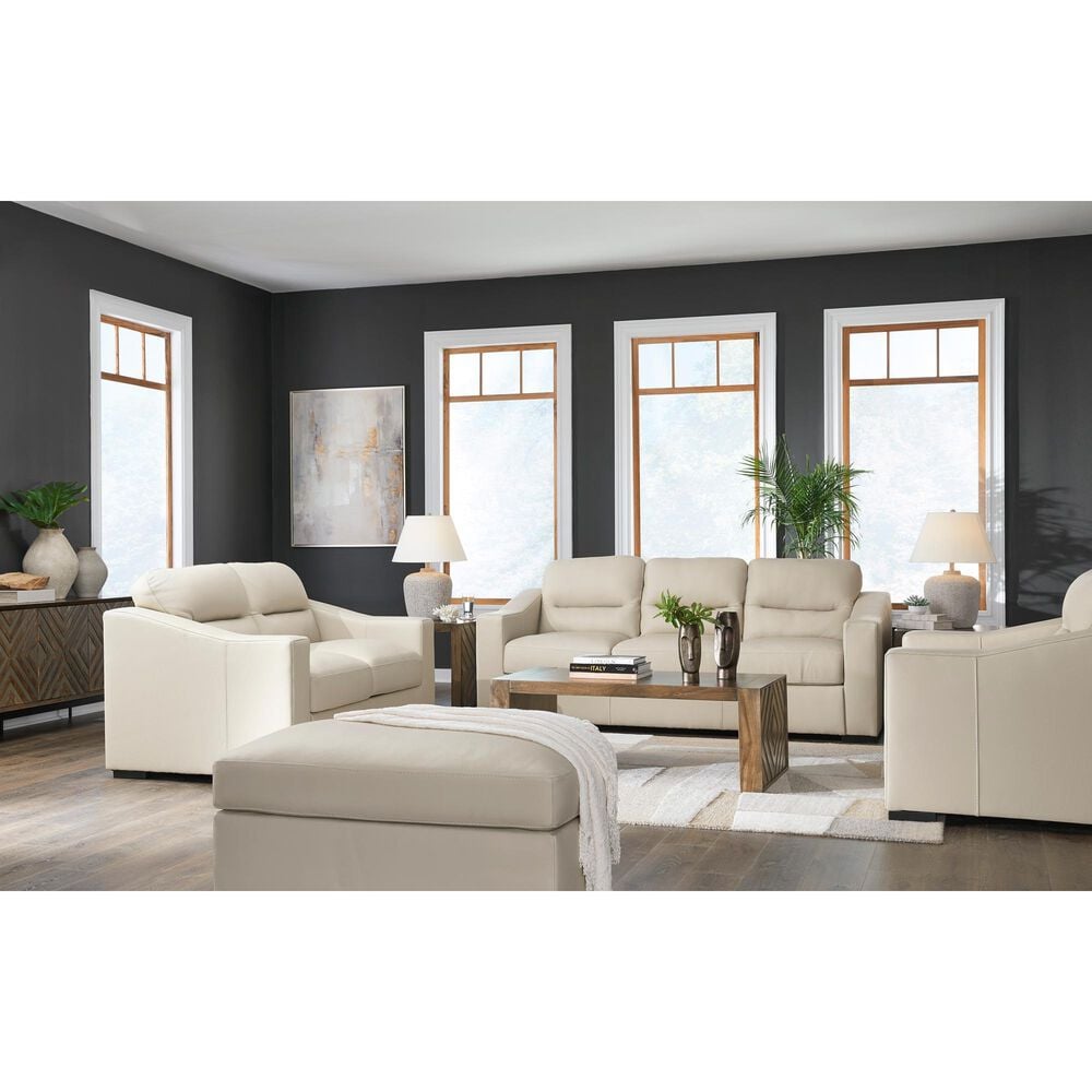 Ashley Treasure Trove Stationary Sofa and Loveseat Set in Almond, , large