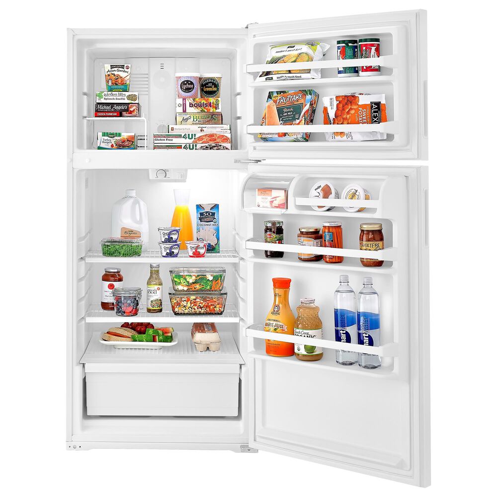 Amana 14 Cu. Ft. 28&quot; Wide Top-Freezer Refrigerator with Dairy Bin in Black, , large