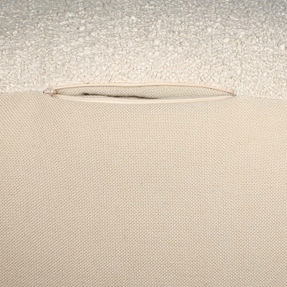 L.R. Home Boucle Ottoman in Beige, , large