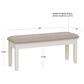 Linon Home Decor Jane Storage Bench with Light Grey Cushion in Vanilla White, , large