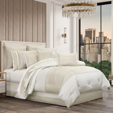 J. Queen New York Metropolitan 4-Piece California King Comforter Set in Ivory, , large