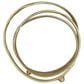 Maple and Jade Abstract Looped Decorative Sculpture in Satin Gold, , large