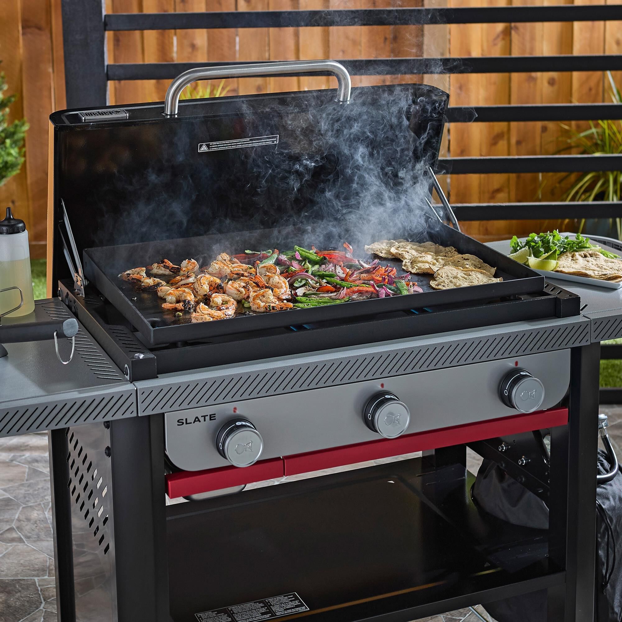 Weber Slate 3-Burner Liquid Propane Griddle in Black