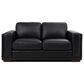 Italiano Furniture Luca Stationary Loveseat in Black, , large