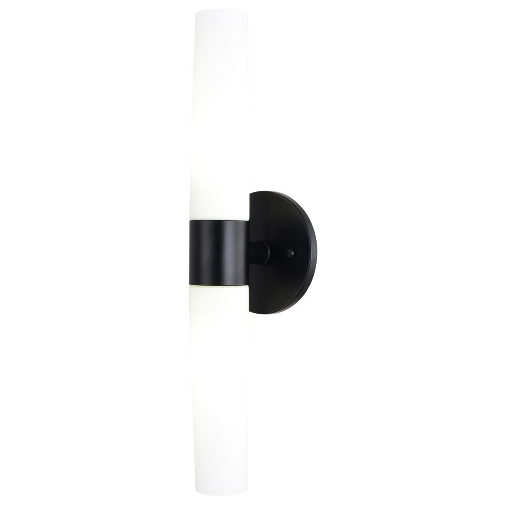 Vaxcel Elliot 2-Light Bathroom Vanity in Matte Black, , large