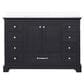 Lexora Home Dukes 48" Single Bathroom Vanity in Espresso with 2 cm White Cultured Marble Top and Rectangular Sink, , large
