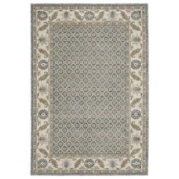 Oriental Weavers Andorra 1"10" x 3"2" Blue and Ivory Area Rug, , large