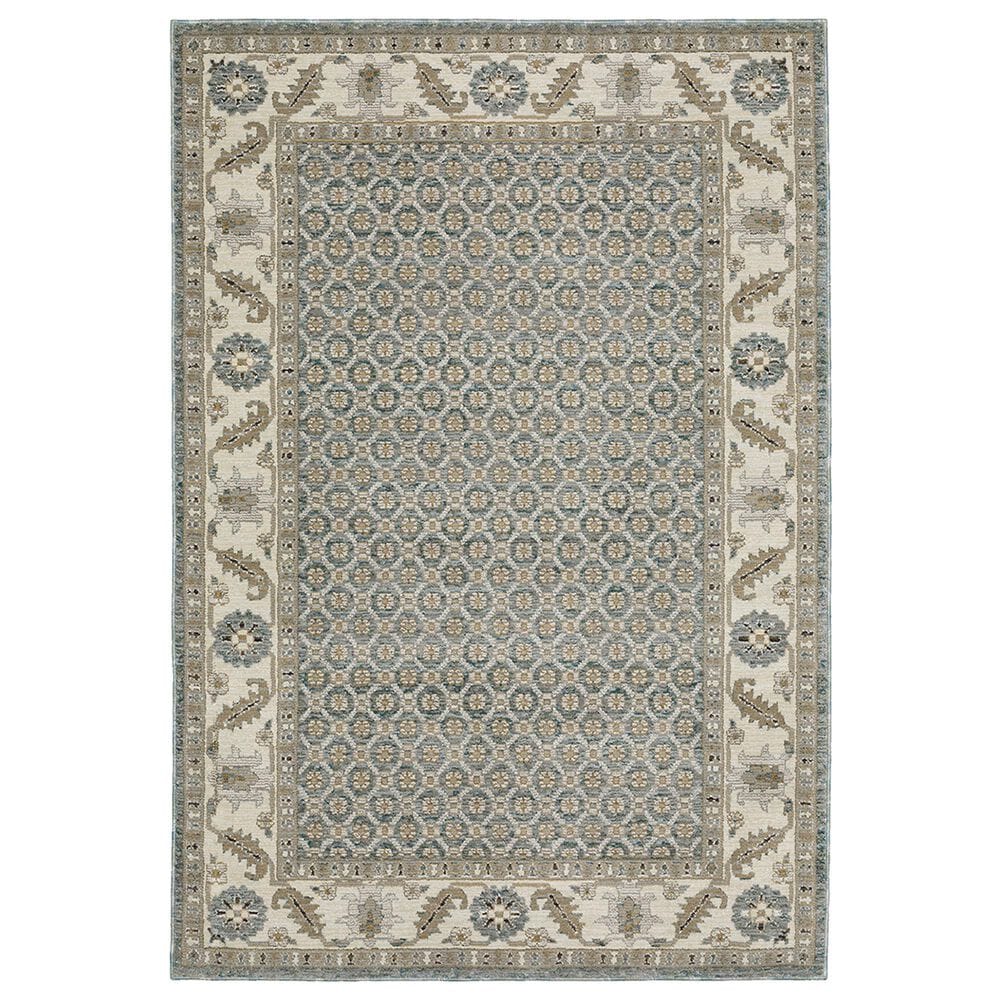 Oriental Weavers Andorra 1"10" x 3"2" Blue and Ivory Area Rug, , large