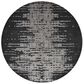Nourison Twilight TWI11 8" Round Flint Area Rug, , large