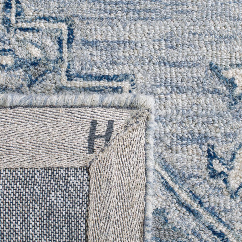 Safavieh Micro-Loop MLP504M 5&#39; x 8&#39; Light Blue and Ivory Area Rug, , large