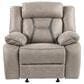 Steve Silver Tyson Manual Glider Recliner in Grey, , large