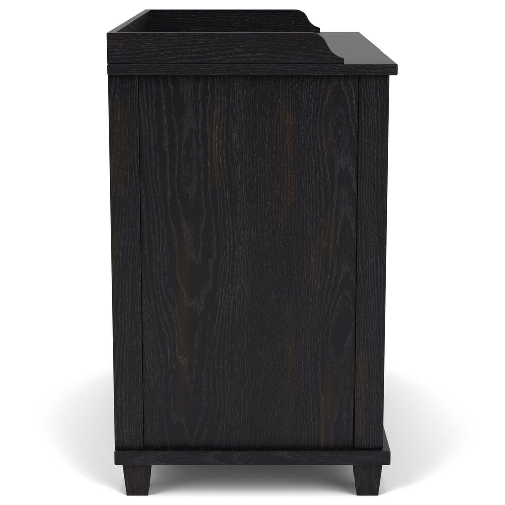 Riverside Furniture Calhoun Bachelors Chest in Ebony Whiskey Oak, , large