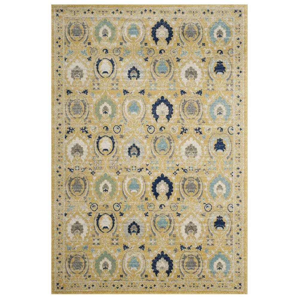 Safavieh Evoke EVK251B 4" x 6" Gold and Ivory Area Rug, , large