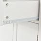 HOMLUX 54" Kitchen Island Cart with Solid Wood Top and Locking Wheels in White, , large