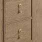 James Martin Kinnsden 72" Double Bathroom Vanity in Weathered Oak with 3 cm Victorian Silver Silestone Top and Rectangular Sinks, , large