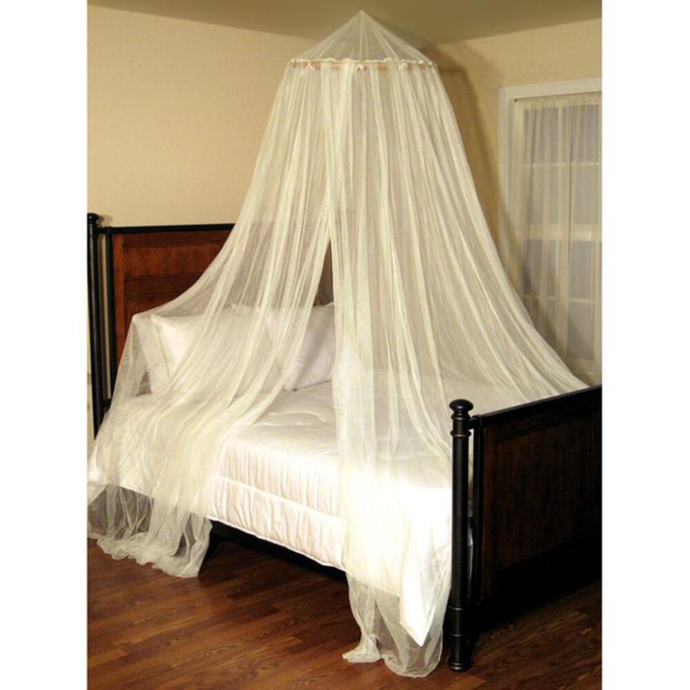 Epoch Hometex Oasis Round Bed Canopy in Ecru, , large