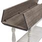Ashley Havalance Flip-Top Sofa Table in Weathered Gray and Vintage White, , large