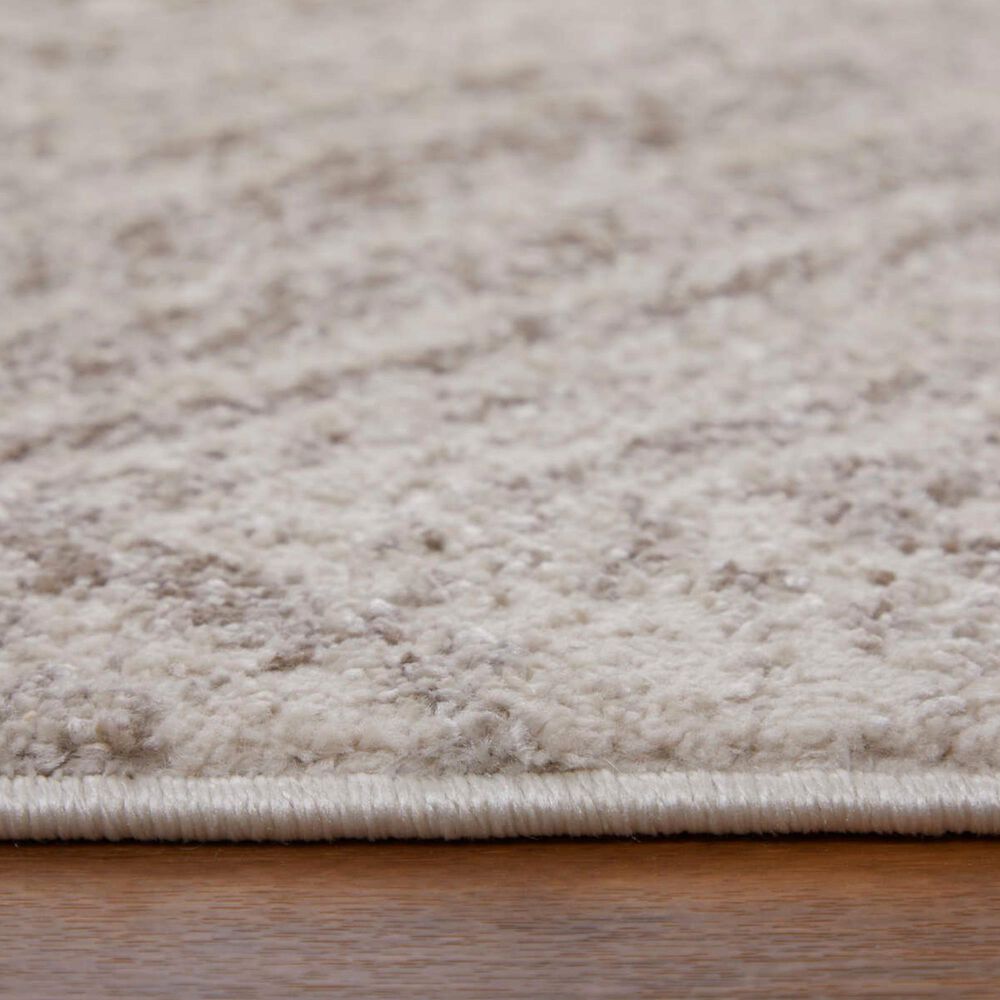Feizy Vancouver Abstract 8&#39; x 10&#39; Beige and Brown Area Rug, , large