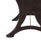 Home Trends & Design Organic Forge 72" Dining Table in Raw Walnut and Antique Zinc - Table Only, , large